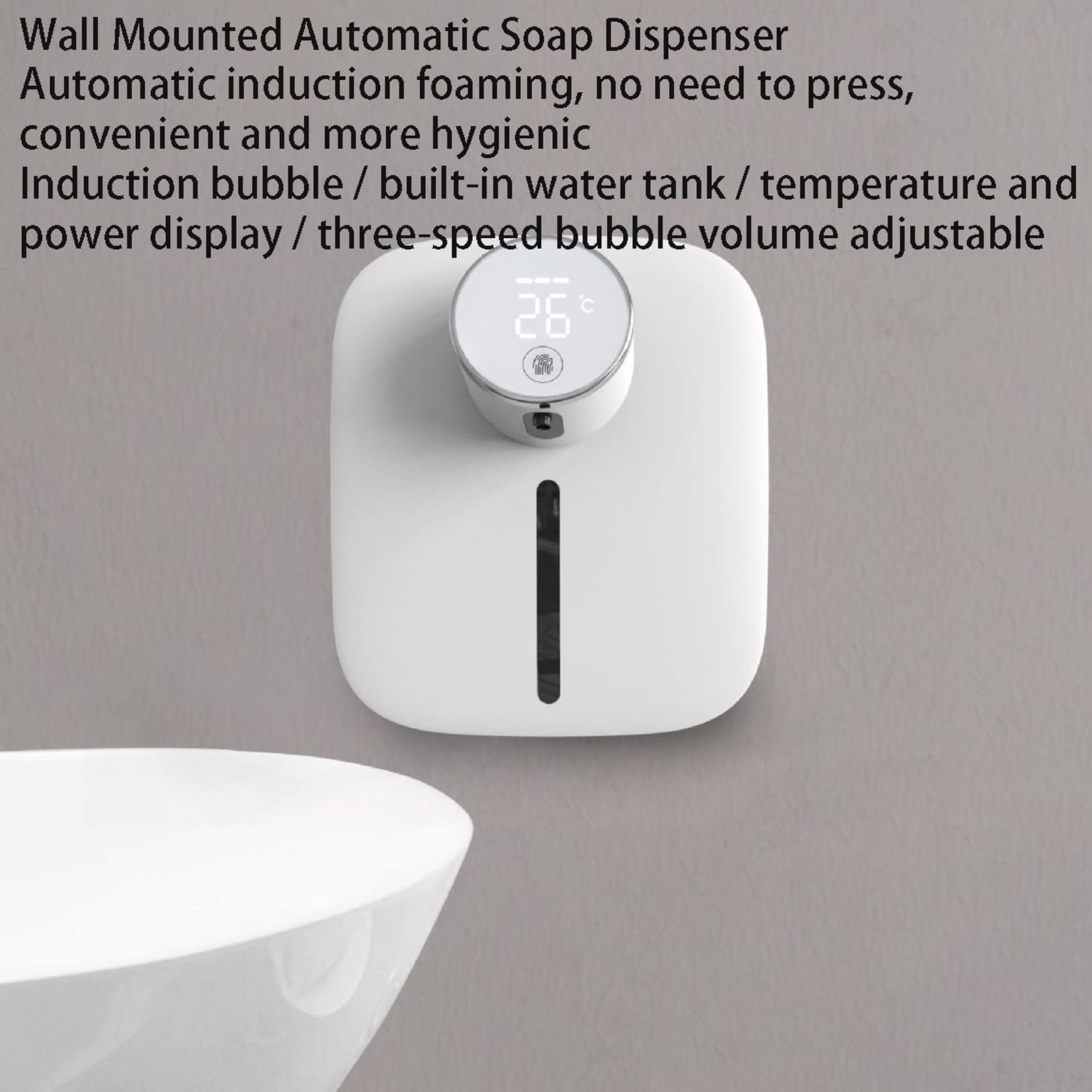 Automatic Touchless Soap Dispenser 320ml - Rechargeable Wall Mount Hand Sanitizer Dispenser for Bathroom, Kitchen & Hotel | Pink | Hygienic Hands-Free Solution for Home, Office & Public Spaces | No-Touch Technology Prevents Germ Spread - Perfect for High-Traffic Areas, Restaurants, Hospitals, Schools, Gyms & Workplaces | Ideal for Daily Hand Hygiene & Public Safety | Great for Pandemic Prevention, Contactless Cleaning & Modern Smart Homes