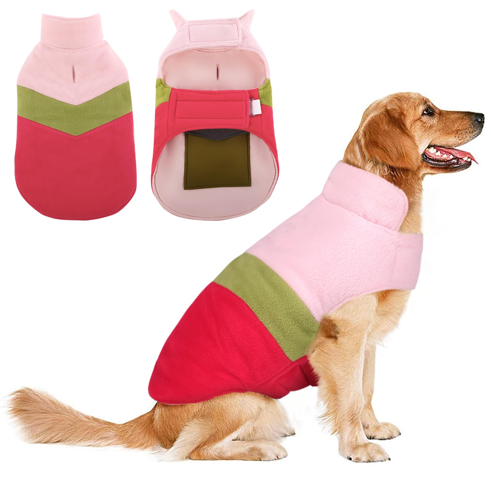ASENKU Reversible Plaid Dog Winter Coat - Waterproof Dog Jacket Vest for Small, Medium & Large Dogs - Cold Weather Pet Apparel for Outdoor Walks & Winter Adventures