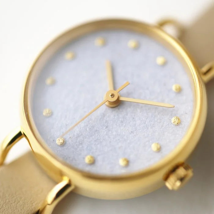 Elegant Women's Wristwatch with Sodalite Stone - Japanese Handmade Pale Blue Watch for Women | Perfect for Daily Wear, Office, and Special Occasions
