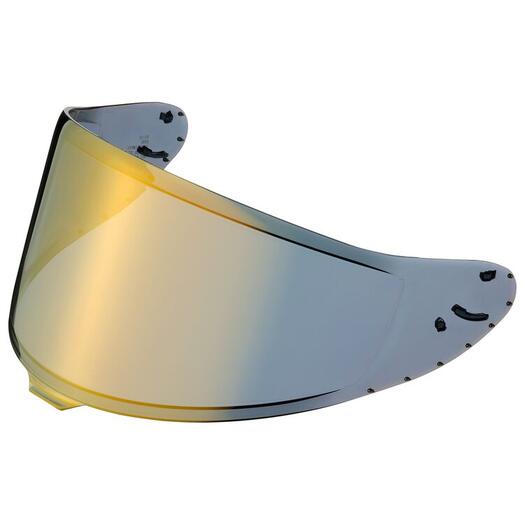 CWR F2 Pinlock Ready Shield Gold Iridium Motorcycle Helmet Visor - Anti-Fog & UV Protection for Riding in All Weather Conditions