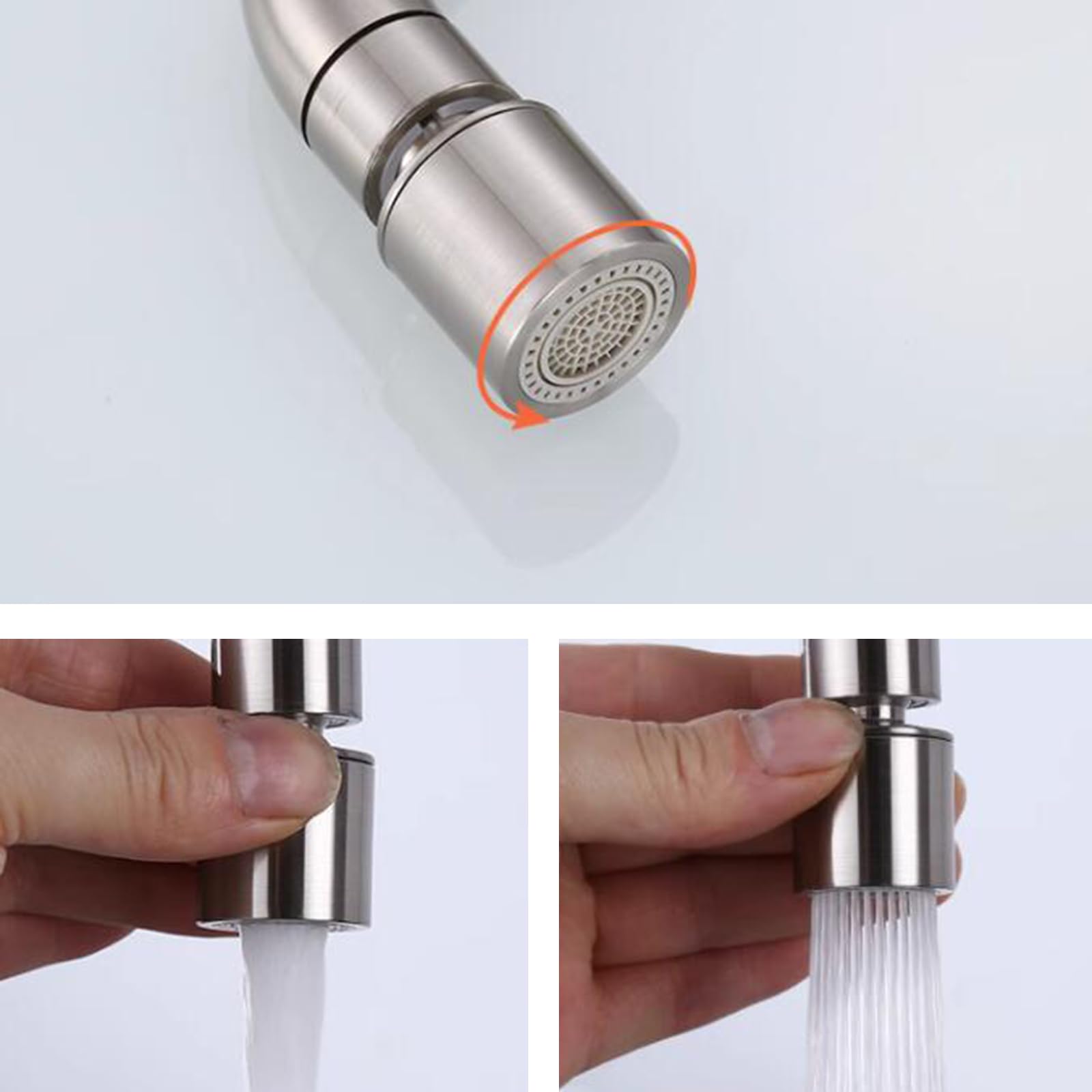 Stainless Steel Foldable Kitchen Faucet - Retractable Window Sink Mixer Tap for Small Spaces | Perfect for RV, Tiny Homes & Apartments