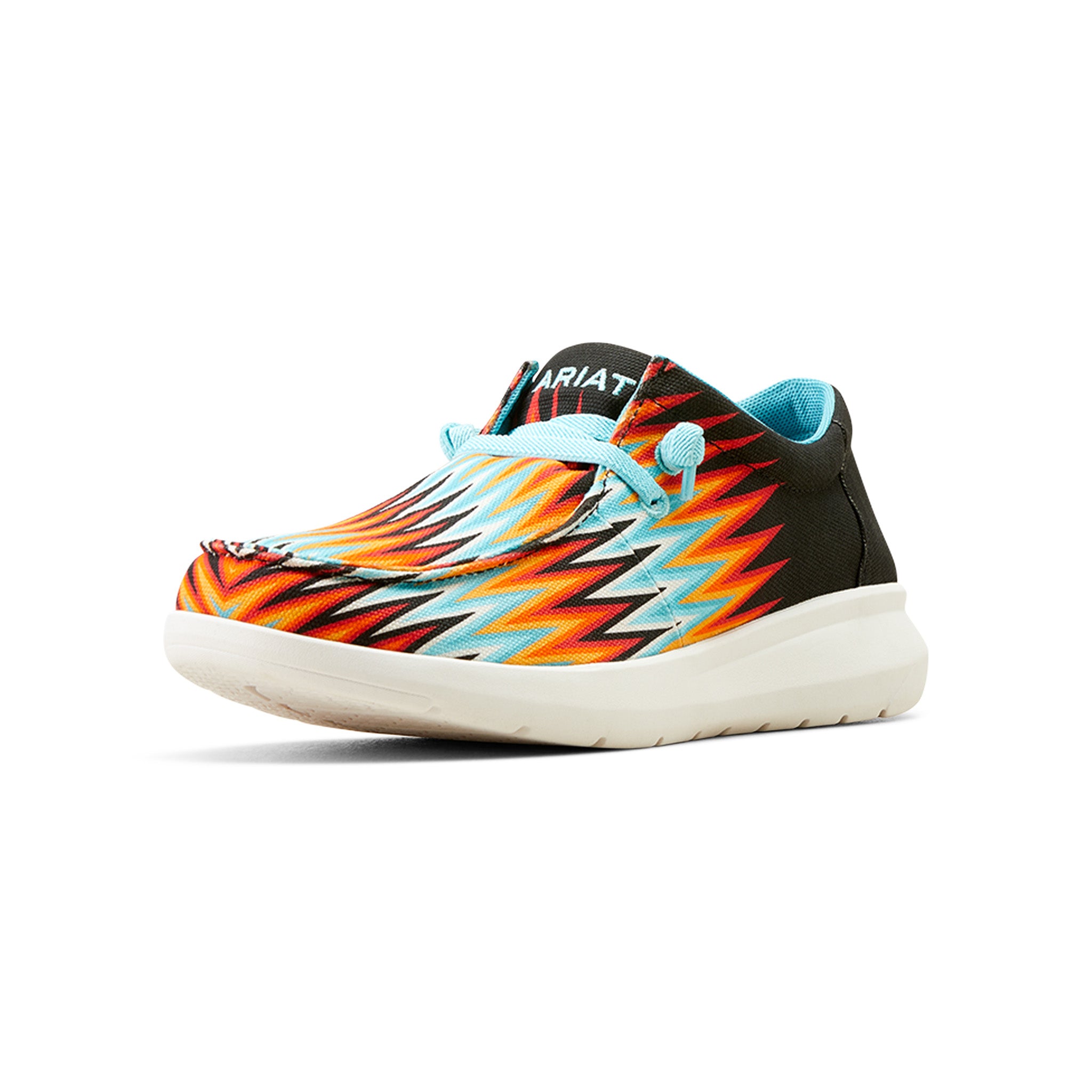 Ariat Men's Orange & Blue Zig Zag Hilo Shoes - Comfortable Work & Outdoor Boots for Hiking, Ranch Work & Casual Wear