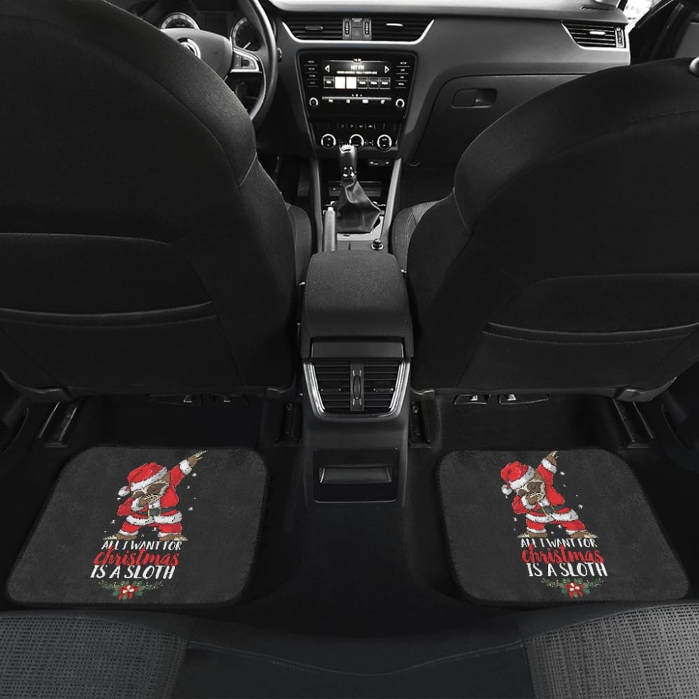 Sloth Car Floor Mats - Non-Slip Custom Fit All-Weather Auto Mats for Christmas Gifts & Car Accessories | Perfect for SUV, Sedan, Truck Interior Protection