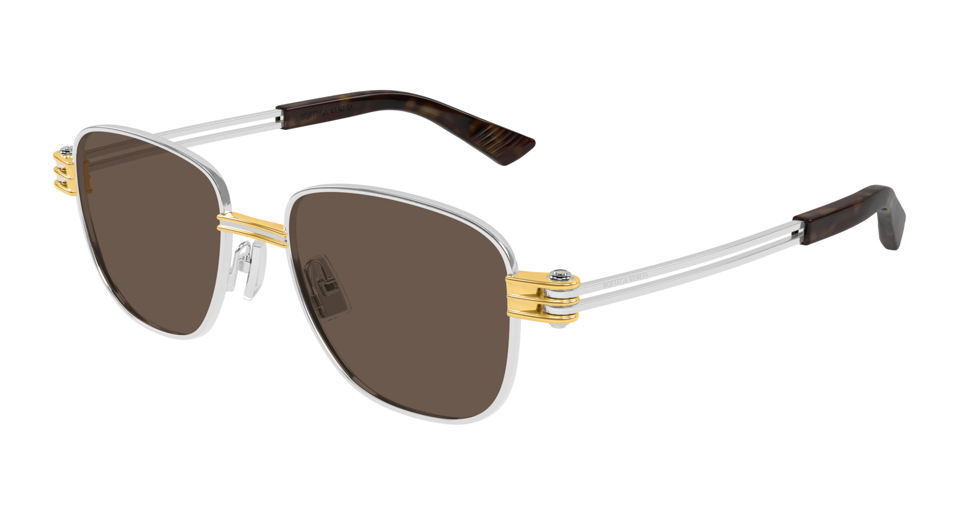 Bottega Veneta BV1380S Sunglasses - Luxury Polarized Aviator Sunglasses for Men & Women - Perfect for Driving, Travel & Outdoor Activities