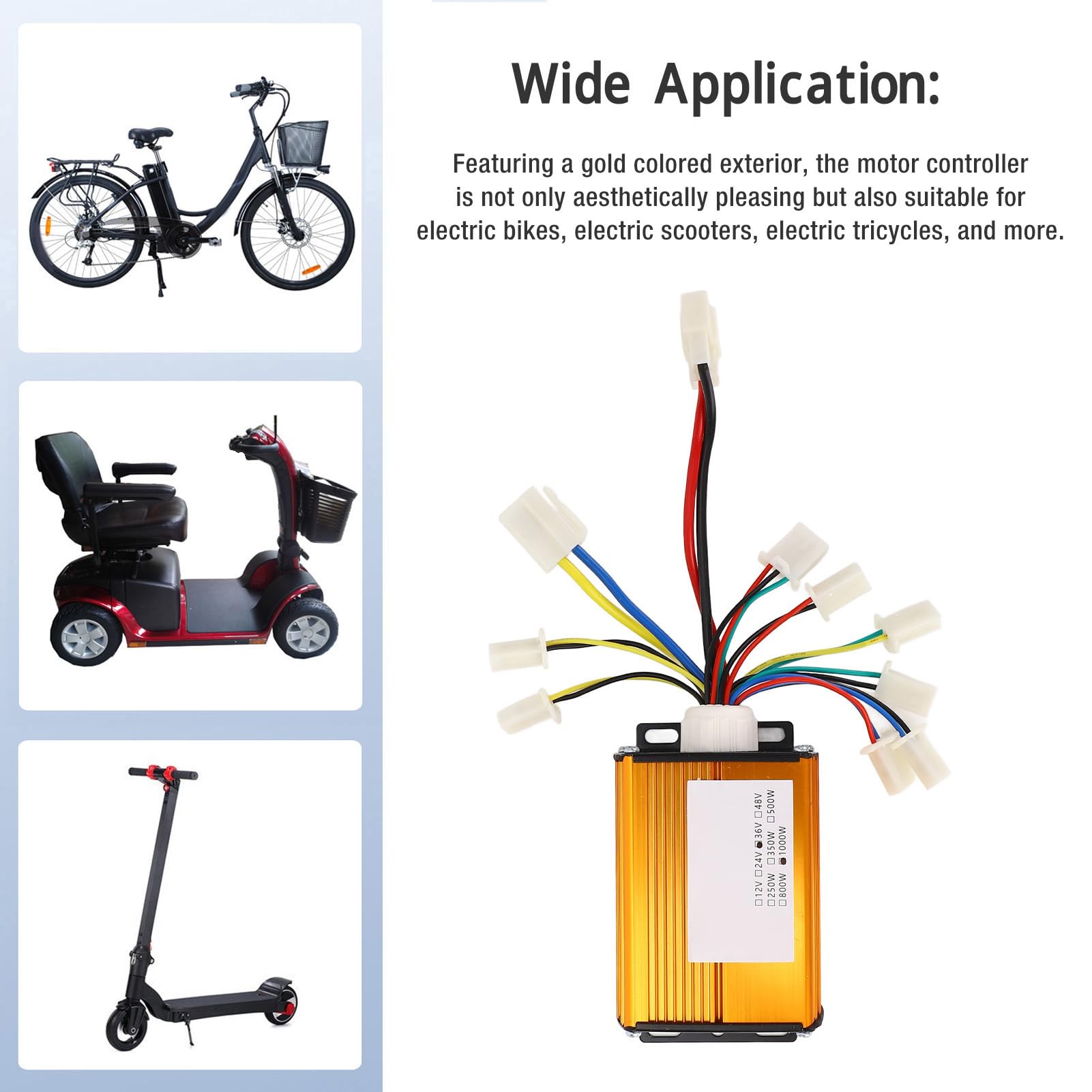 Premium Aluminum Alloy Brushed Motor Controller - Durable Groove Design for Electric Scooters, Bikes & Tricycles | Long-Lasting Performance for Commuting & Outdoor Adventures