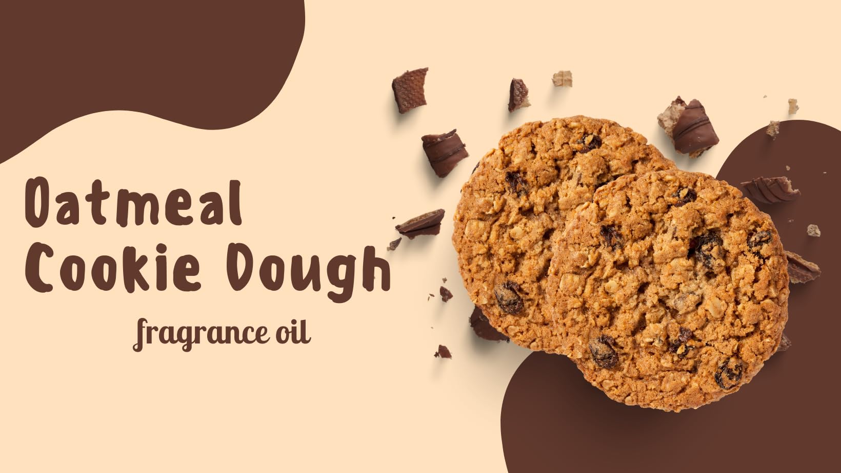 Premium 8 fl oz Oatmeal Cookie Dough Fragrance Oil - Glass Bottle with Cap - GreenHealth - Perfect for Candles, Soaps & DIY Home Fragrance Projects