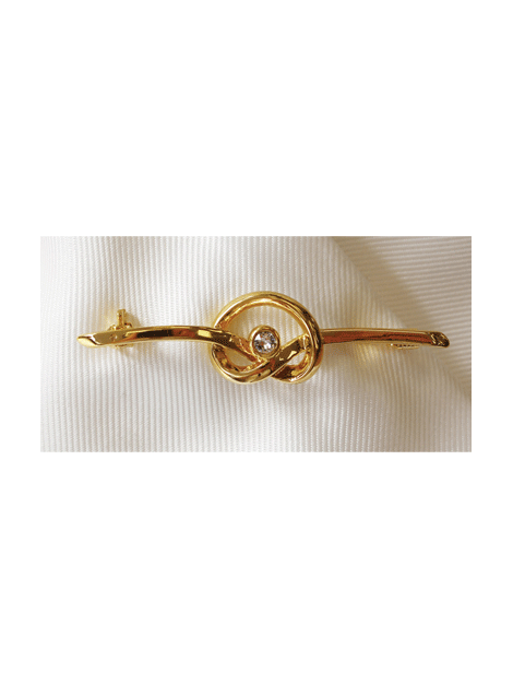 Elegant Twirl Crystal Stock Pin for Women - Vintage Brooch for Dresses, Coats & Hats - Perfect for Weddings, Parties & Formal Occasions
