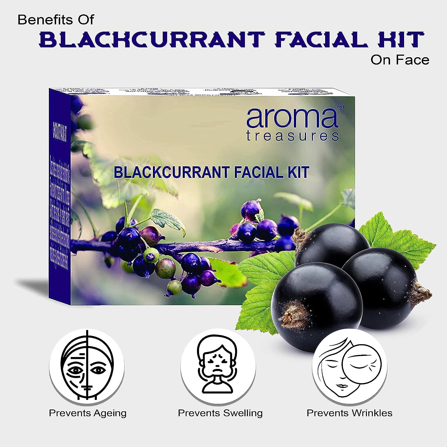 SS Fruit Facial Kits Combo - Watermelon, Strawberry & Blackcurrant Skincare Set for Glowing Skin | Hydrating & Brightening Face Mask Kit | Perfect for Spa Day, Self-Care Routine & Gift Giving