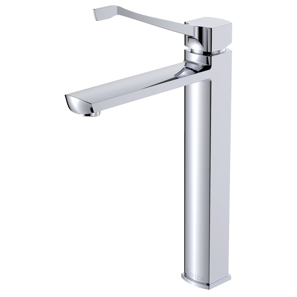Fienza 218107 Koko Care Tall Basin Mixer Tap Chrome - 316mm High Bathroom Faucet for Modern Sink - Perfect for Home, Hotel & Commercial Use