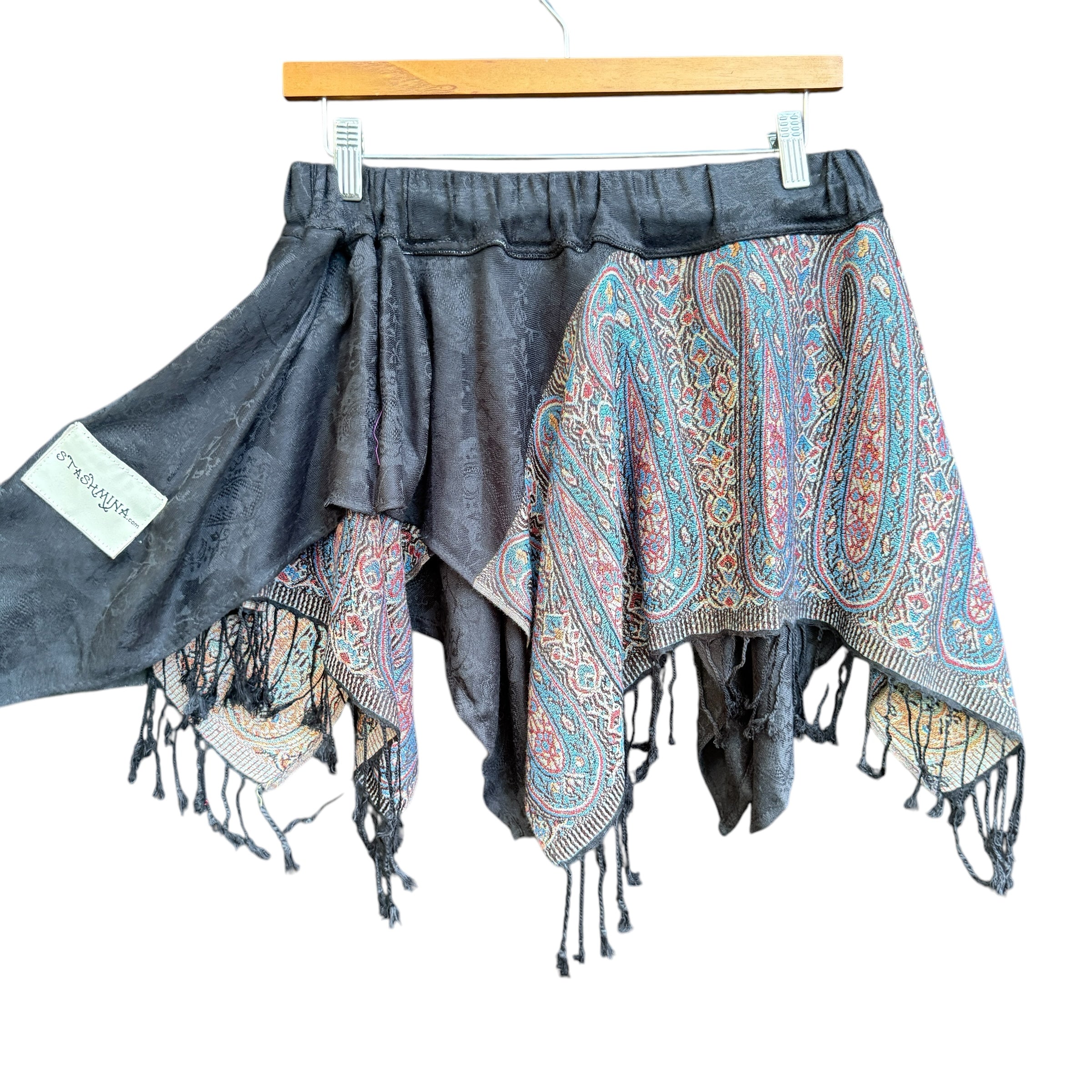 FAIRY PASH SKIRT - Unique Black Flowy Maxi Skirt for Women | Boho Chic Summer Dress | Perfect for Beach, Vacation & Festival Outfits