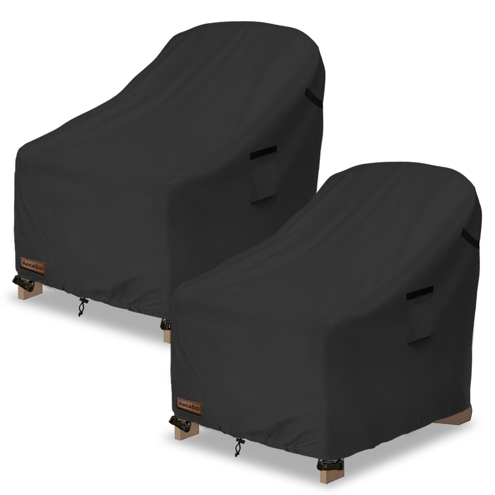 Premium 2-Pack Waterproof Adirondack Chair Covers - 27.5