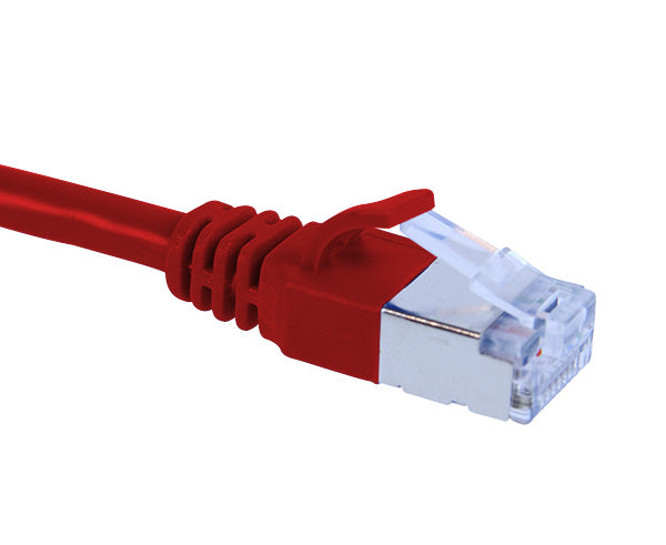 Premium CAT6A Ethernet Patch Cable 20ft - Shielded Snagless Boot, Slim6AS Series, U/FTP RJ45 for High-Speed Internet, Gaming, and Home Office Networking