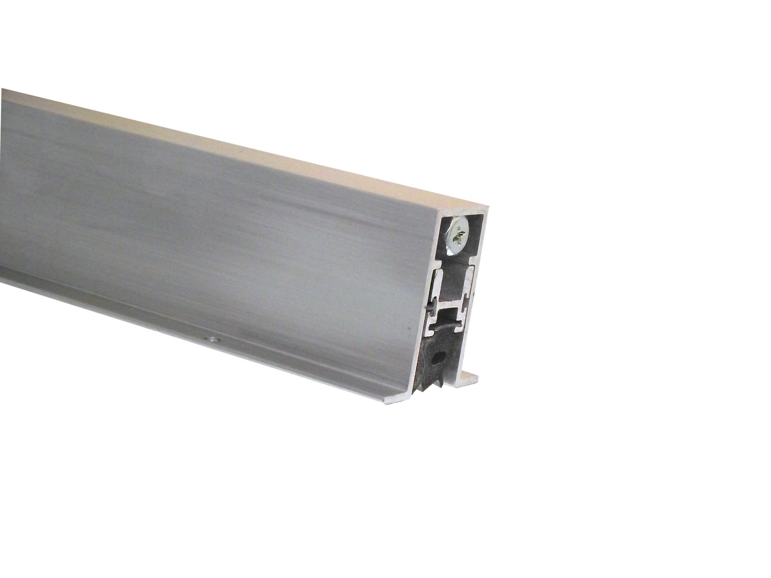 Pemko 434ARL36 Aluminum Automatic Door Bottom - Mill Finish, Sponge Neoprene Seal - 27/32