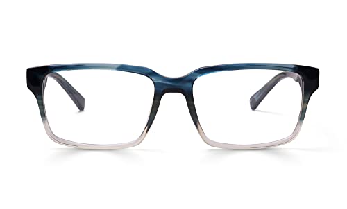 Teal Demi Fade Front With Teal Demi Temples