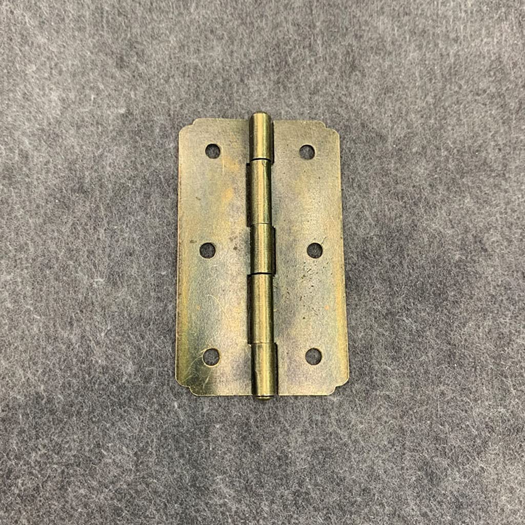 20 Pcs Mini Hinges Hardware 180 Degree Rotation for Dollhouse Miniature Furniture Cabinet Closet - Perfect for DIY Miniature Projects, Dollhouse Repair, and Small Woodworking Crafts