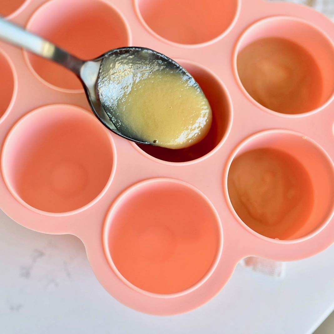 Simka Rose Baby Food Storage Containers - BPA Free 2.5 Oz Silicone Freezer Trays with Clip-on Lids for Homemade Purees & Breastmilk - Perfect for Meal Prep, Baby Led Weaning, and Breast Milk Storage