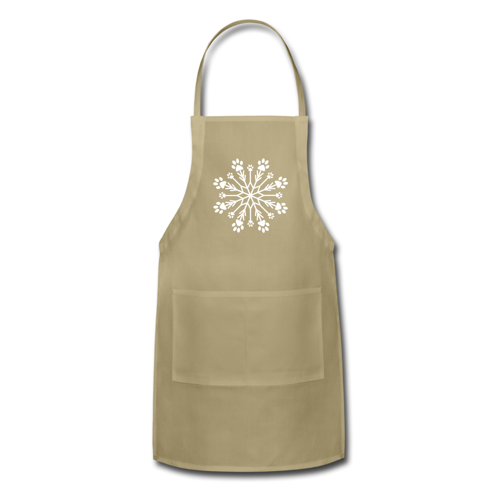 Adjustable Dog Apron for Small & Medium Dogs - Snowflake Design Pet Bib for Mealtime & Grooming - Waterproof & Easy to Clean Dog Accessories for Feeding, Bathing & Outdoor Activities