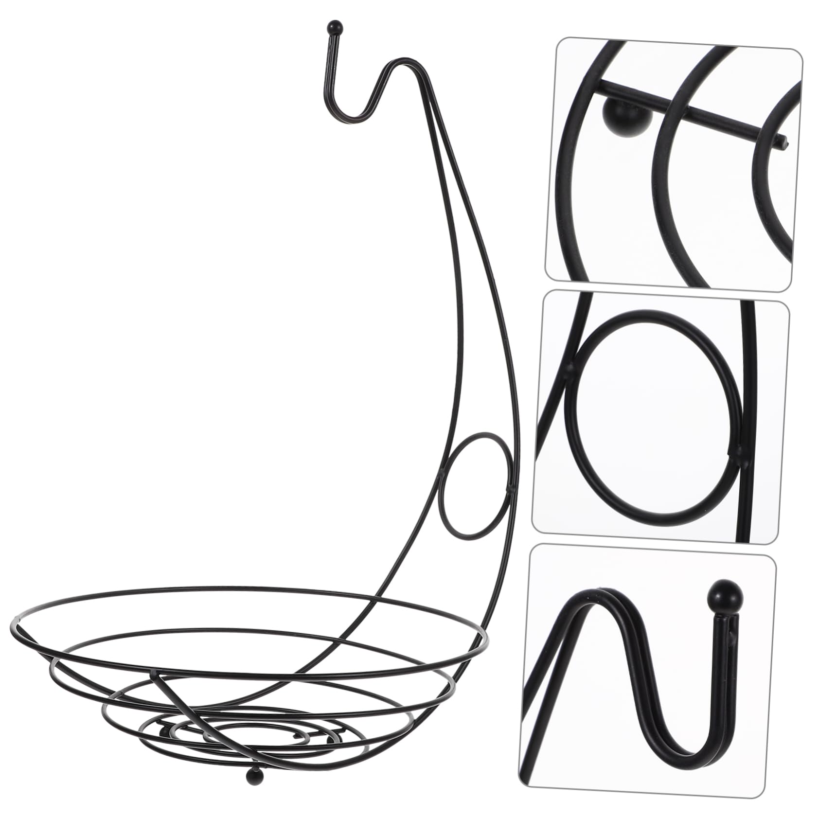 Stylish European Metal Wire Fruit Basket - Round Serving Bowl for Wedding Decor, Countertop Storage, Vegetables, Bread, Snacks & Potpourris | Perfect for Dining Table Centerpiece, Kitchen Organization & Rustic Home Decor