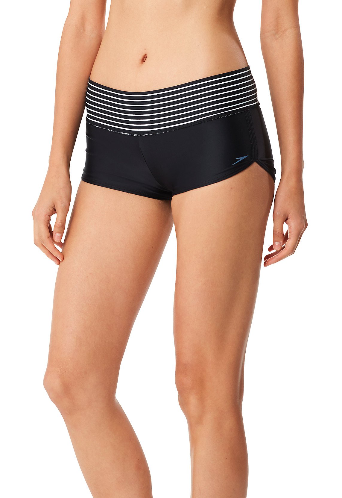 Speedo Women's Boyshort Swim Bottoms - Quick-Dry Comfortable Swimwear for Pool, Beach & Water Sports