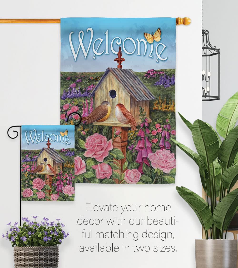 Welcome Bird Home Flag Set - 28