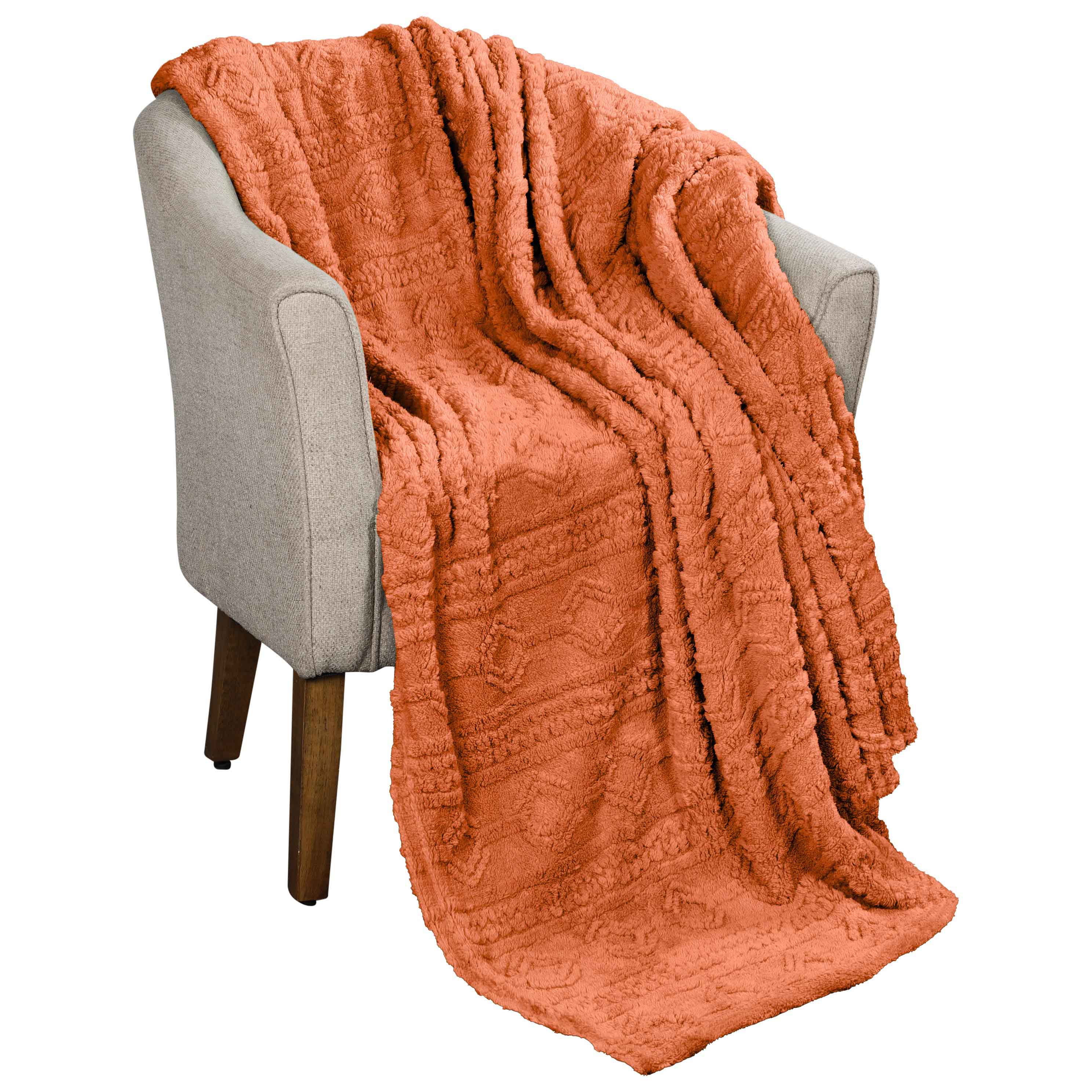 Arctic Boho Jacquard Plush Fleece Blanket - Ultra Soft & Warm Winter Throw for Couch, Bed, Sofa - Perfect for Home Decor, Cozy Nights & Gift Giving