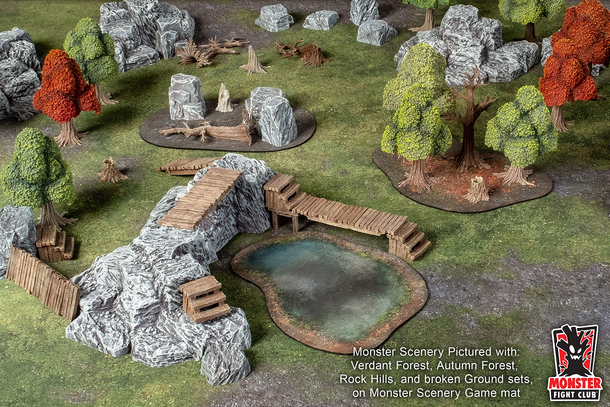 Monster Scenery: Realistic Rock Hills for Tabletop RPG & Wargaming Terrain - Perfect for D&D, Warhammer & Miniature Battle Scenes