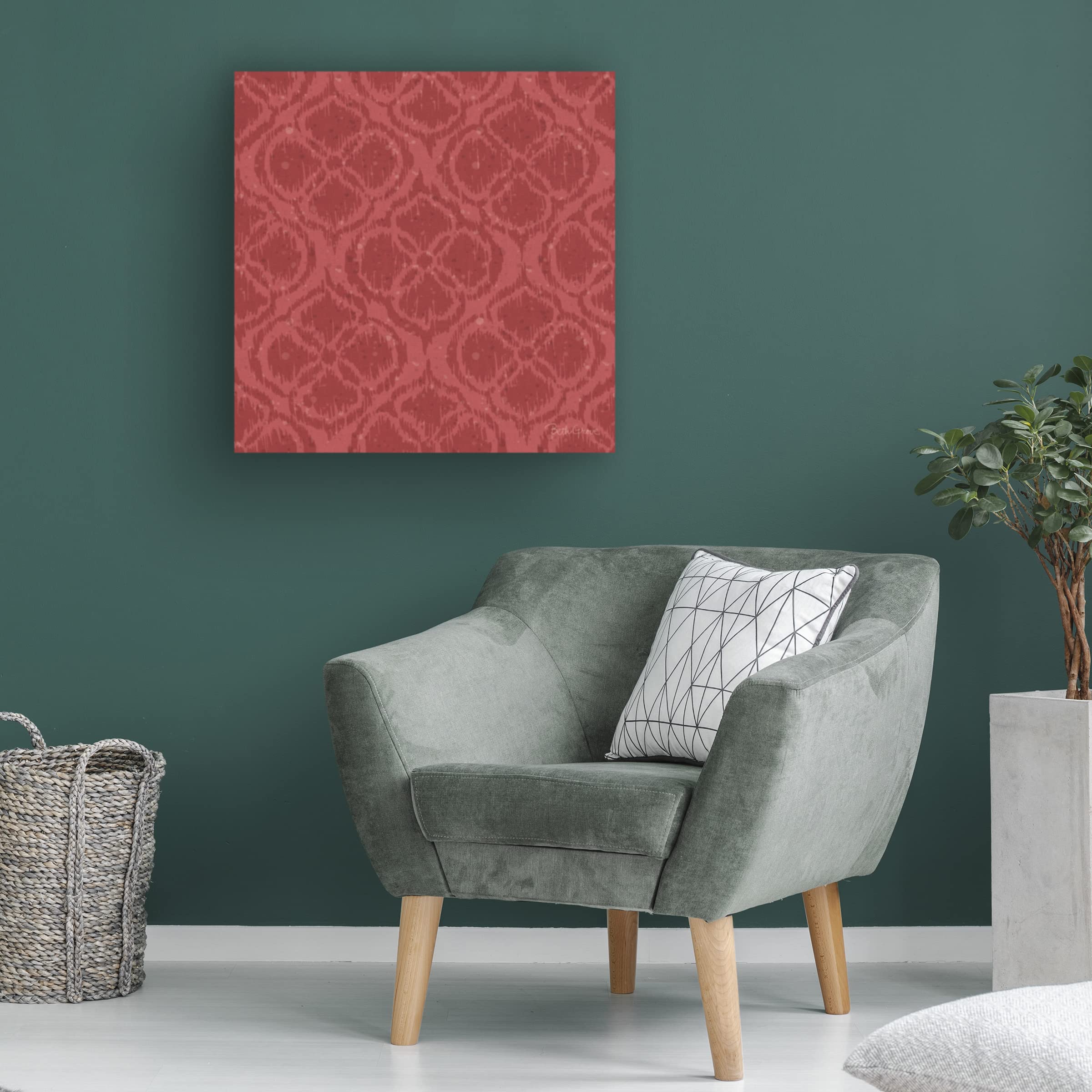Beth Grove 'Harvest Bouquet Pattern VD' Floral Canvas Wall Art - Handmade Home Decor for Living Room, Bedroom & Office