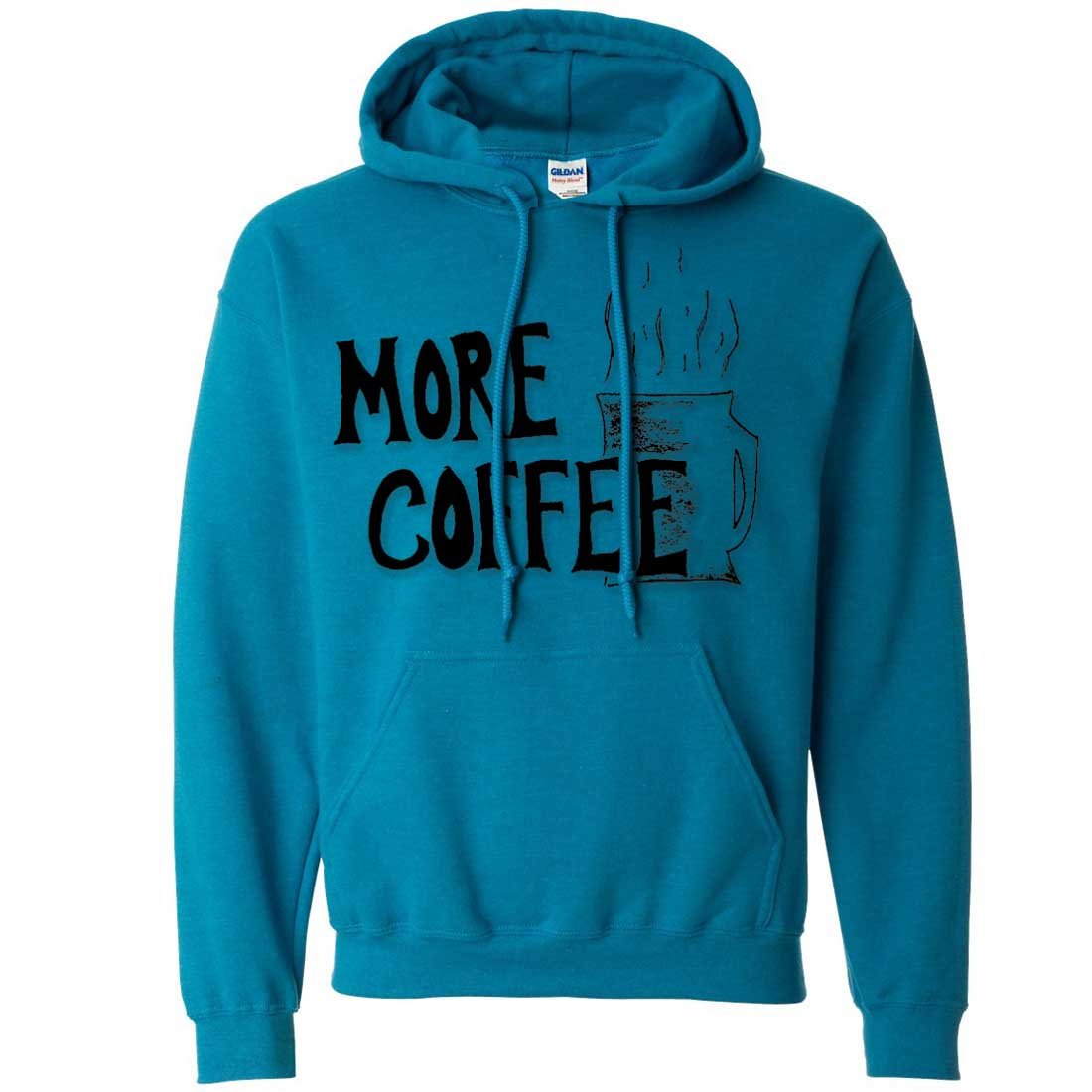 More Coffee Sweatshirt Hoodie - Cozy Pullover Sweater for Coffee Lovers - Perfect for Mornings, Lounging & Casual Outfits
