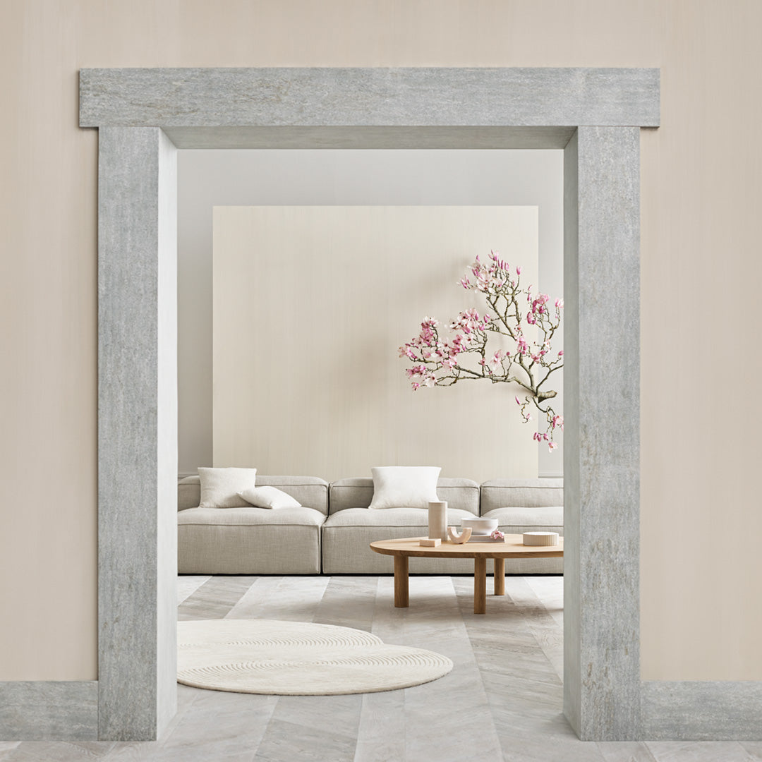 Cosima 2 Small Modular Sectional Sofa with Removable Pouf - Perfect for Small Living Rooms, Apartments & Cozy Spaces