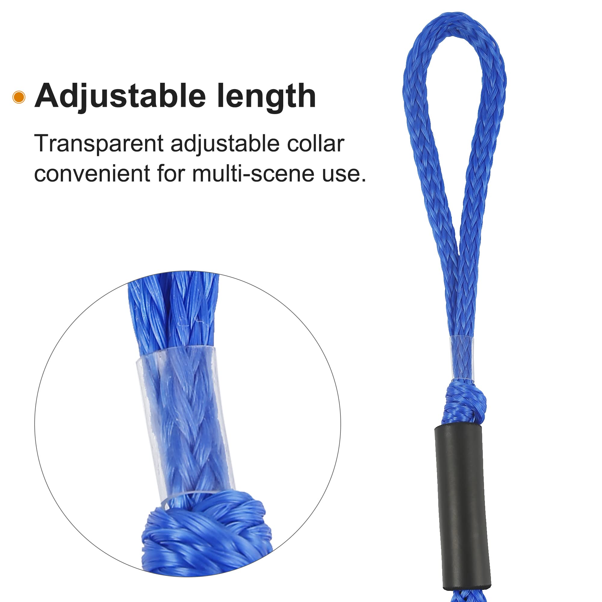 4-Pack Boat Dock Lines (4 Feet) - Heavy Duty Mooring Bungee Ropes for Jet Ski, Kayak, Pontoon & Power Boats - Durable Marine Accessories & Perfect Boating Gifts - Ideal for Docking, Anchoring & Securing Watercraft