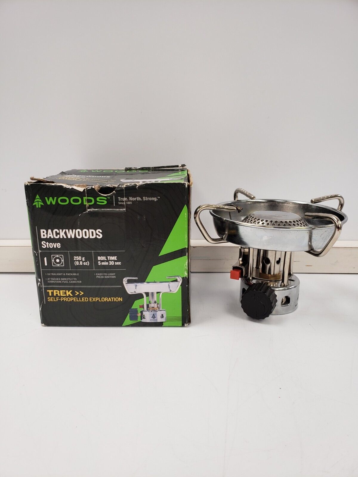 Woods Stovetop for Propane - Portable Camping Stove for Outdoor Cooking, Hiking & Backpacking - Perfect for RV, Picnics & Emergency Preparedness