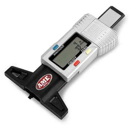 AME Digital Tire Tread Depth Gauge - Accurate Tire Measurement Tool for Cars, Trucks & Motorcycles | Perfect for Auto Shops, DIY Mechanics & Road Safety Checks