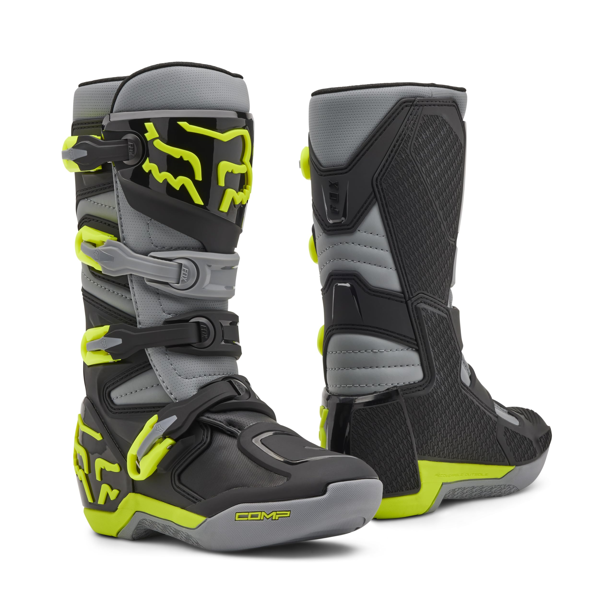 Fox Racing Youth Comp Motocross Dirt Bike Boots - Kids MX Riding Shoes for Off-Road Motorcycle Racing - Perfect for Motocross, Enduro & Trail Riding Adventures