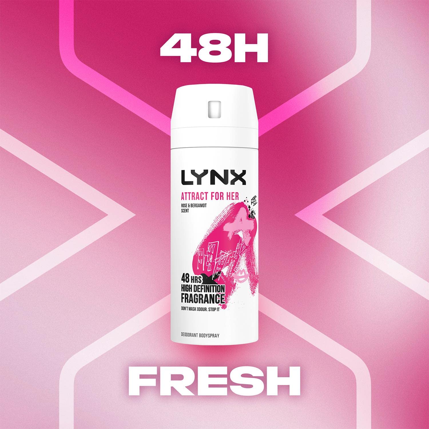 Lynx Attract for Her Duo Set - Women's Body Spray & Body Wash | Long-Lasting Fragrance & Moisturizing Formula | Daily Use, Gym, Work, Date Night | Fresh & Confident All Day