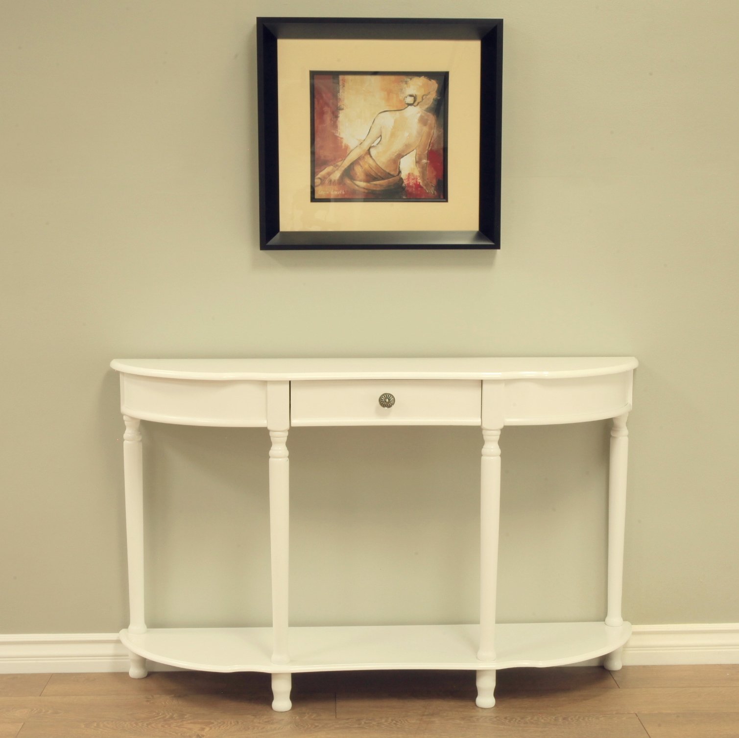 Frenchi Home Furnishing Modern Console Sofa Table with Drawer - Entryway Hallway Furniture for Living Room, Bedroom & Office Decor