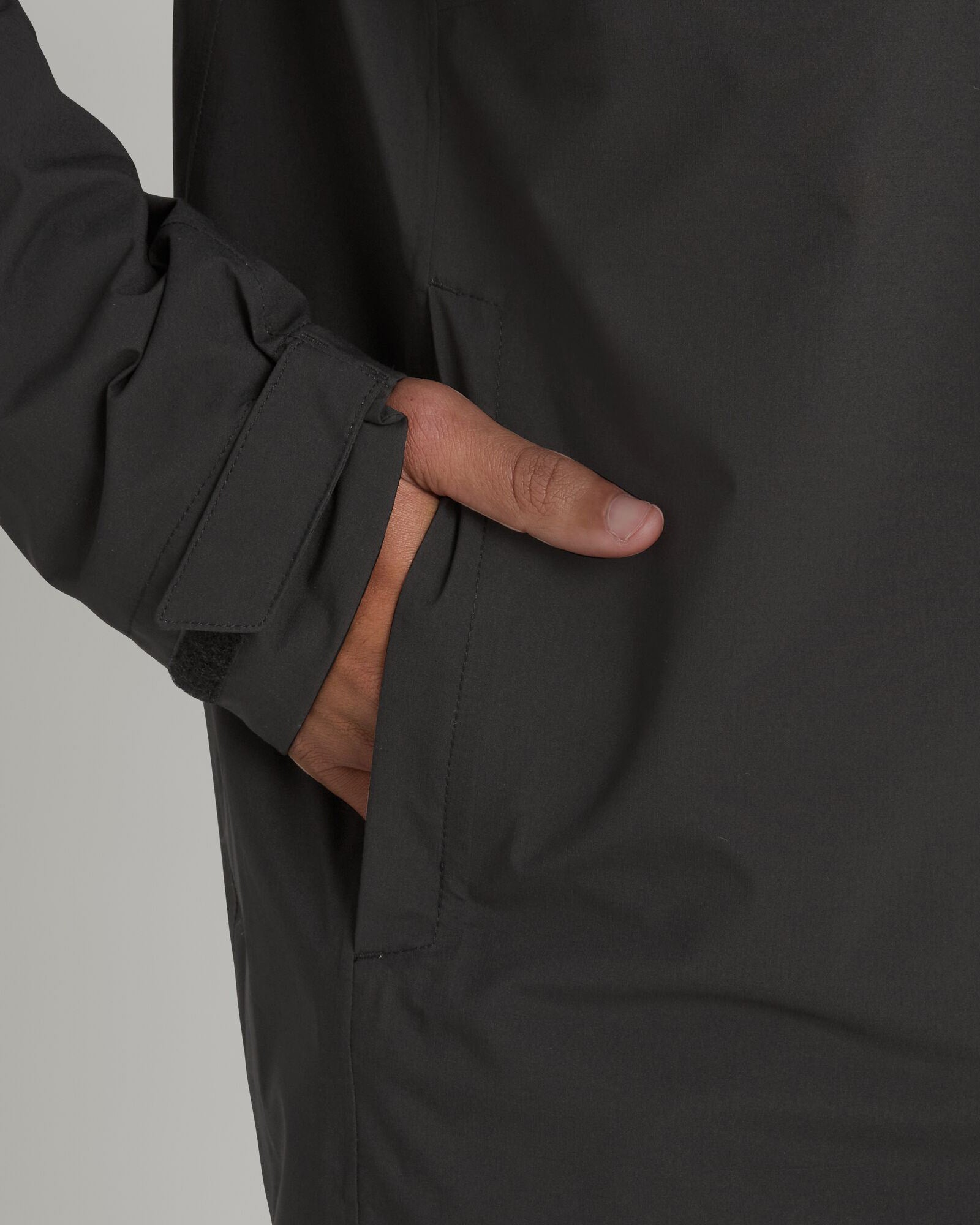 Men's Trailhead Stretch 2.5 Layer Waterproof Rain Parka Jacket - Black Stingray Color for Hiking, Camping & Outdoor Adventures
