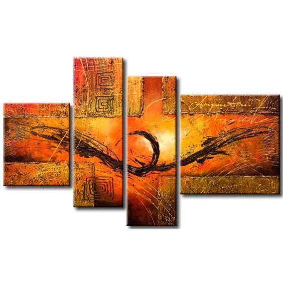 Abstract Acrylic Painting - Modern Canvas Wall Art for Dining Room Decor, Contemporary Heavy Texture Home Decor | Perfect for Living Room, Bedroom & Office Wall Decor