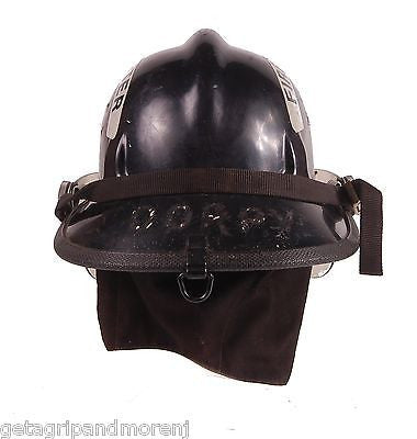 Vintage Cairns & Brother Firefighter Helmet 770 with W.D. Allen Nozzle - Firefighter Gear for Collectors & Emergency Preparedness