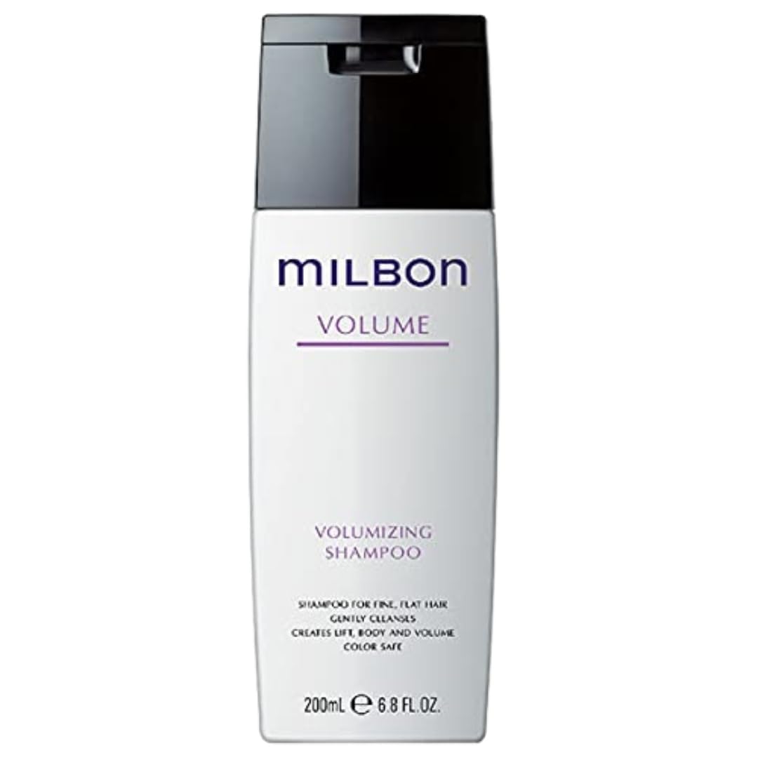Milbon Volumizing Shampoo for Fine Hair - 6.8 Fl Oz - Adds Volume & Thickness - Sulfate-Free & Nourishing Formula - Perfect for Daily Use & Salon-Like Results at Home