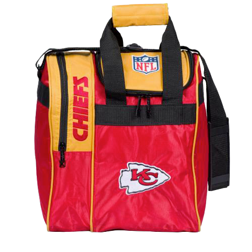 NFL Kansas City Chiefs Single Tote Bowling Bag - Official Licensed Team Logo - Durable Sports Equipment for Football Fans - Perfect for Gym, Travel & Game Day Accessories