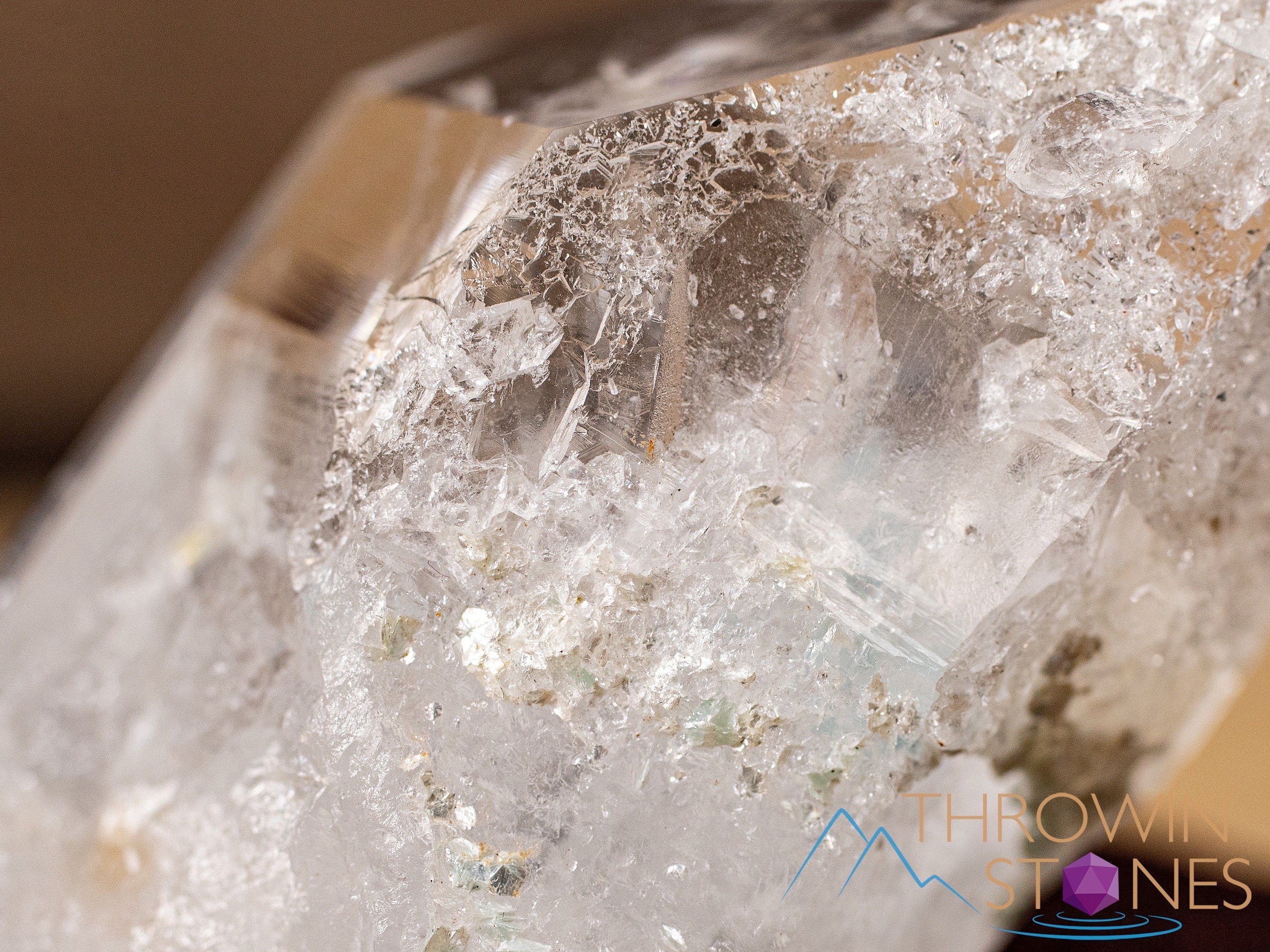 Natural COOKEITE in Clear QUARTZ Raw Crystal Specimen - Healing Stones Collection, Unique Housewarming Gift & Spiritual Home Decor (40831) - Perfect for Meditation, Energy Work & Crystal Healing