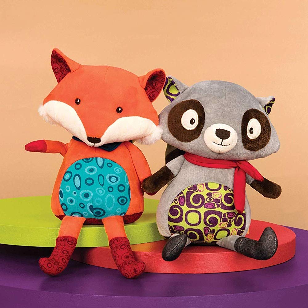 B Toys - BX1513 Chatty Fox Interactive Plush Toy for Kids - Fun & Educational Talking Fox for Playtime, Learning & Storytelling