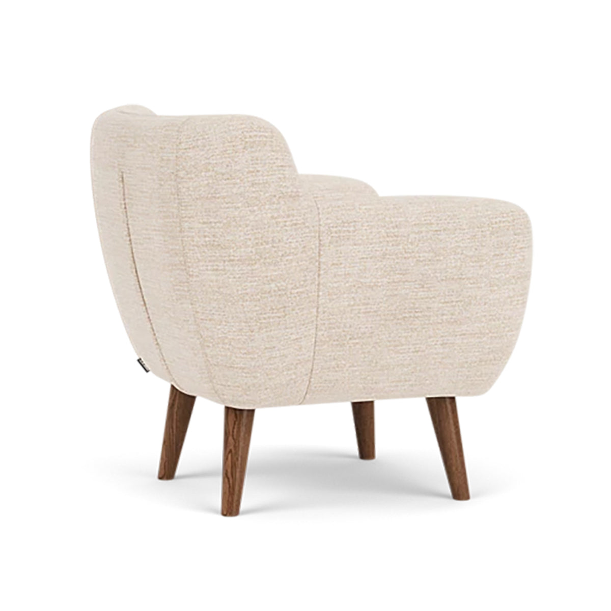 Anne Fabric Armchair - Modern Upholstered Accent Chair for Living Room, Bedroom & Office - Comfortable Lounge Chair with Sturdy Wooden Legs (Perfect for Reading, Relaxing & Home Decor)