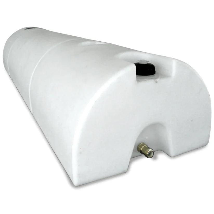 48 Gallon Half Moon Lay Down Water Caddy - Portable Water Storage for Camping, Boating & Emergency Preparedness