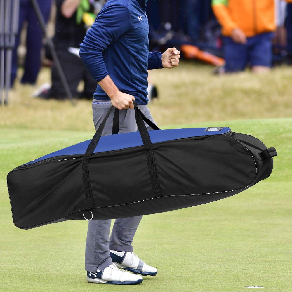 Premium Hard Golf Travel Bag - Durable 600D PVC Golf Club Case with Hard Support | Portable Golf Carry Cover for Airplane & Road Trips | Perfect for Golfers Traveling with Clubs