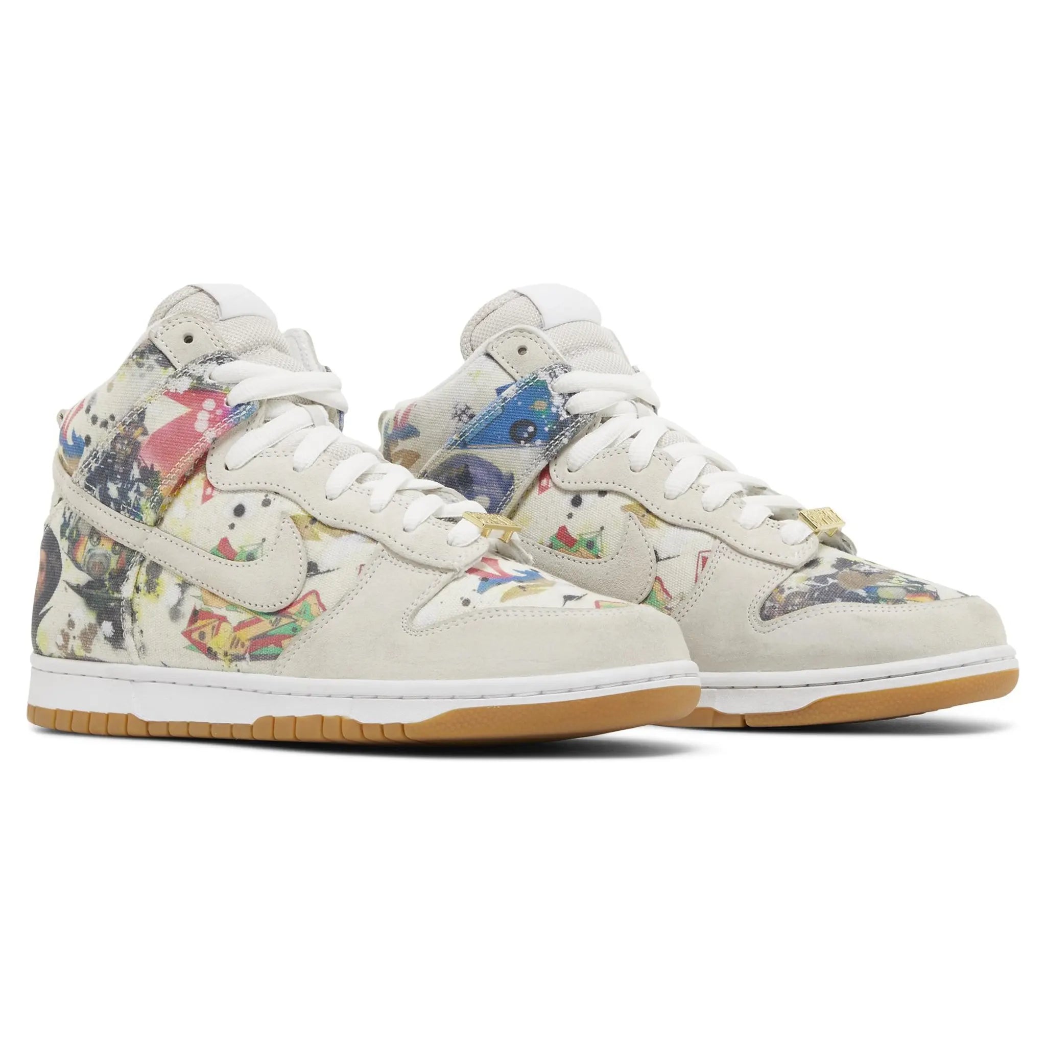 Supreme x Nike SB Dunk High Rammellzee Sneakers - Limited Edition Skate Shoes for Men & Women - Perfect for Streetwear Fashion & Skateboarding