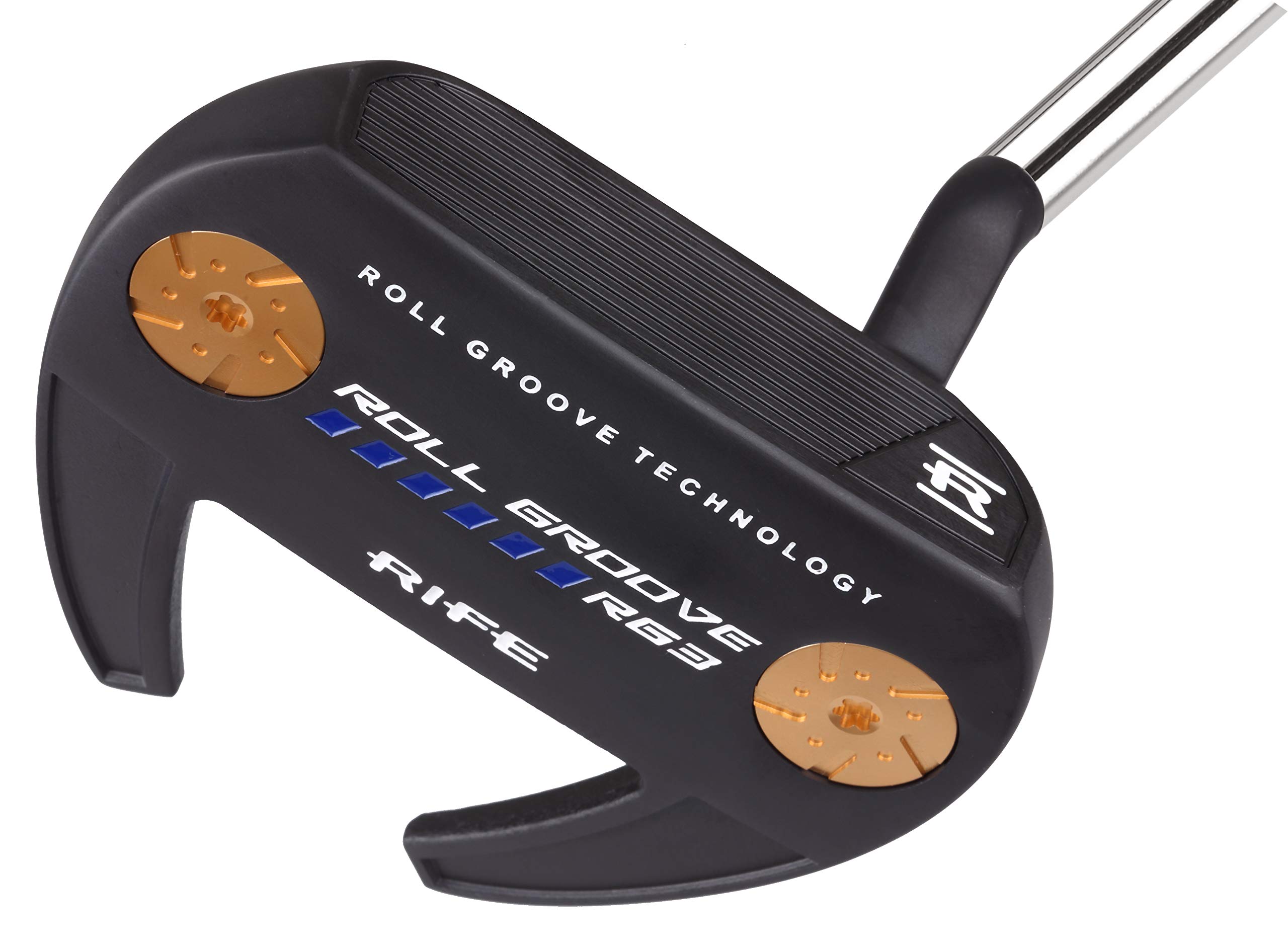 RG3 Winged Mallet Putter with Roll Groove Technology - Precision Milled Face for Perfect Weight Distribution & Balance | Right-Handed Golf Club for Improved Putting Accuracy on Greens
