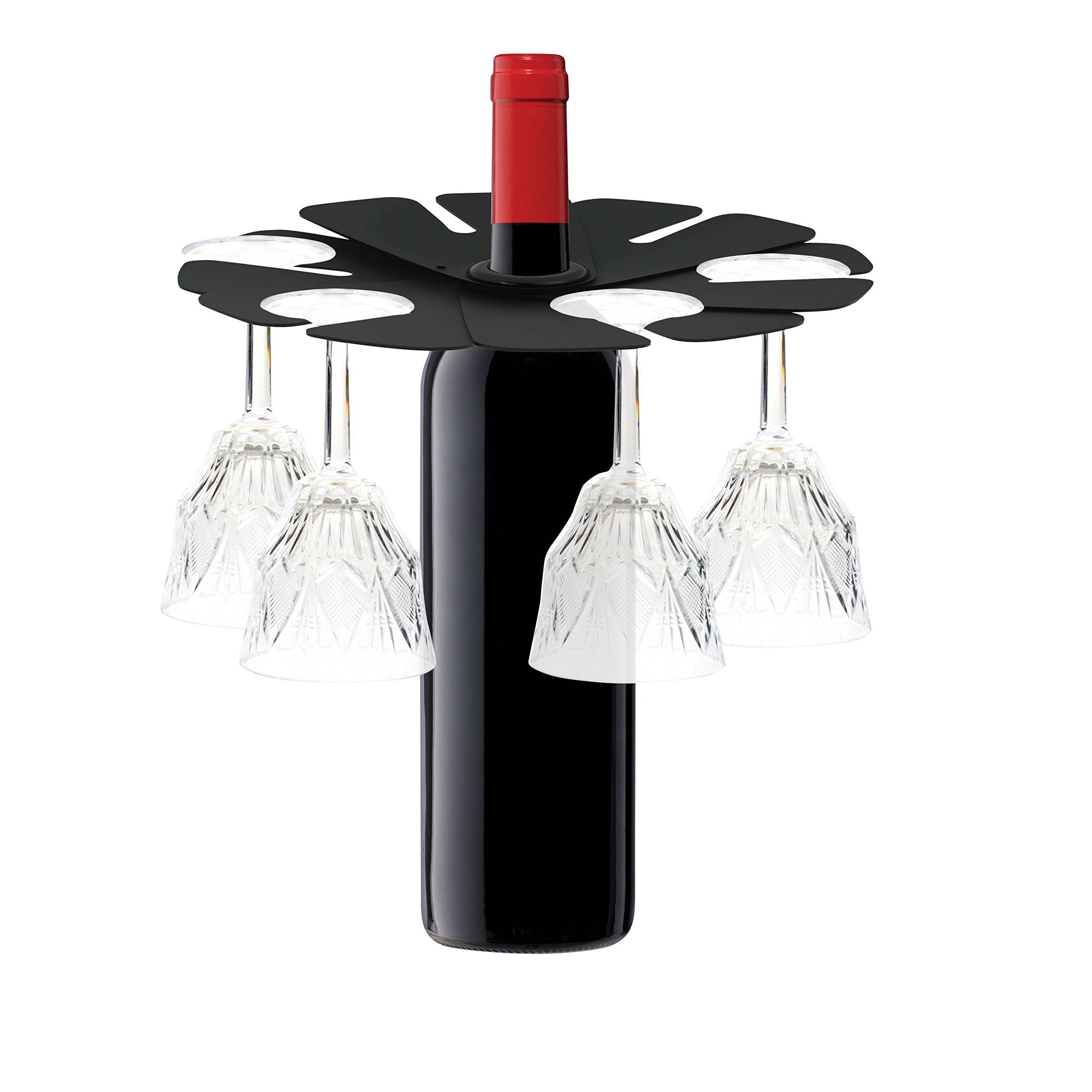 Zevro Wine Fan Glass Holder - Premium Stemware Display Stand for Wine Glasses - Perfect for Home Bars, Wine Cellars, and Kitchen Countertop Organization