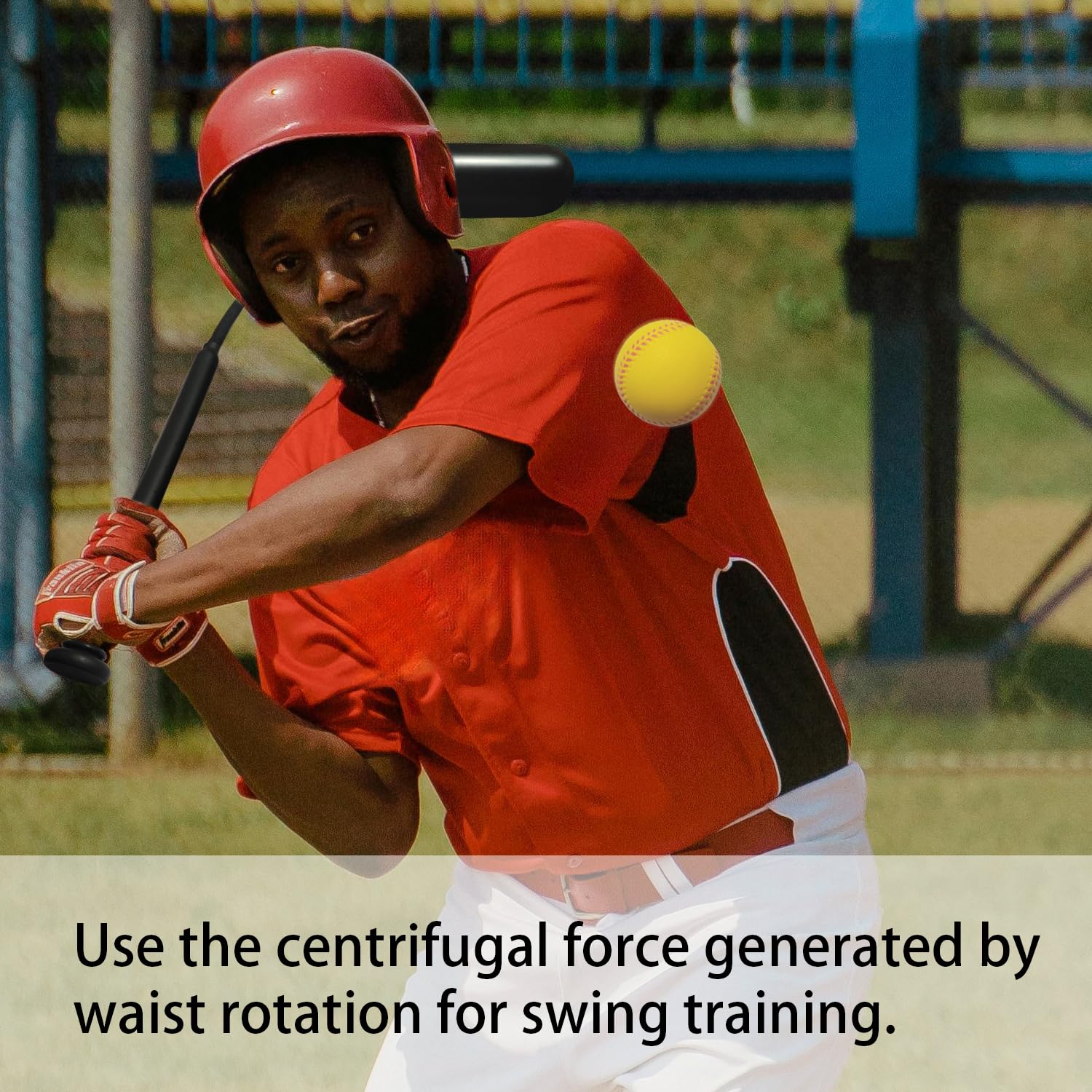 Baseball Hitting Trainer - Improve Batting Skills with Centrifugal Force & Rope Training Equipment | Perfect for Baseball Practice, Batting Drills & Swing Training at Home or Field