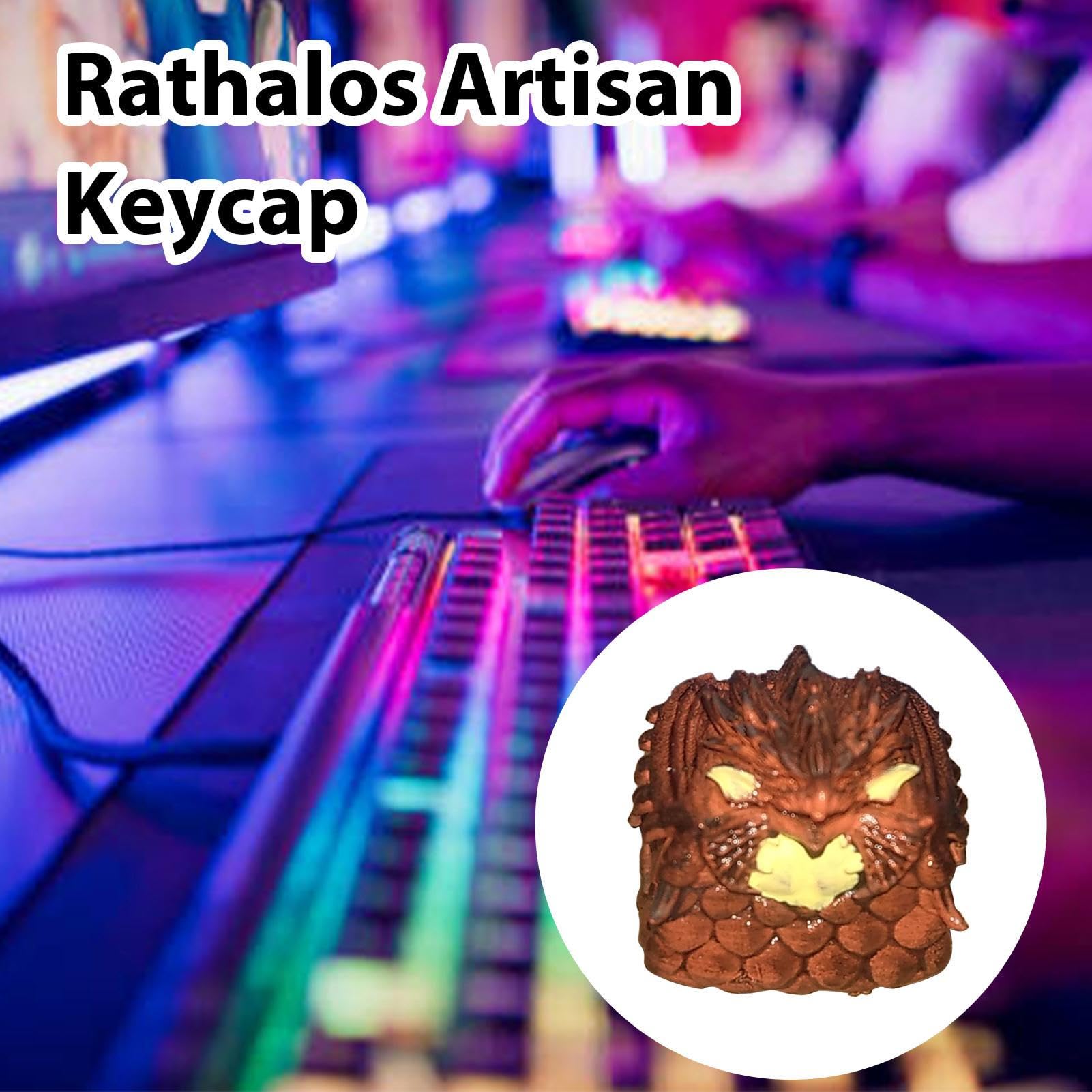 Retro Keycaps & Spooky Resin Keyboard Keycaps - Premium Mechanical Keyboard Accessories for Video Game Fans & Collectors, Perfect for Gaming Setups & Custom PC Builds